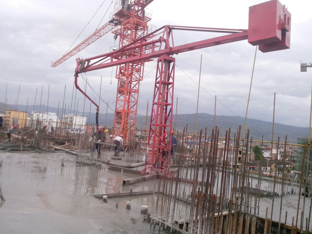 武汉布料机施工案例