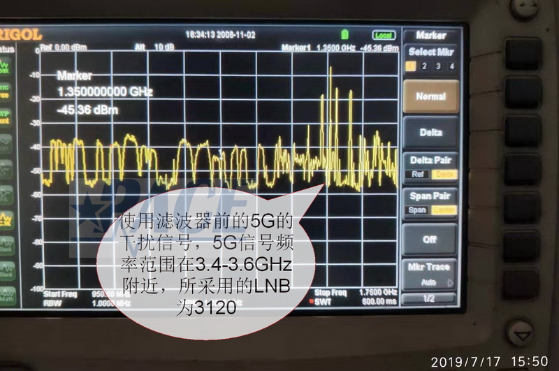 安装滤波器之前S