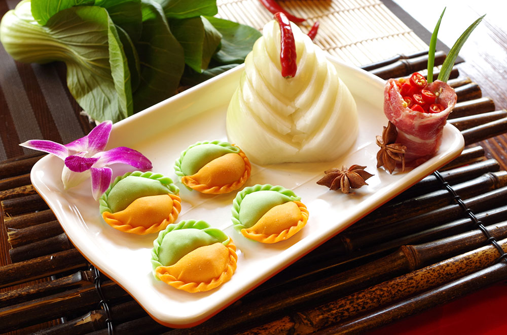 鴛鴦蒸餃