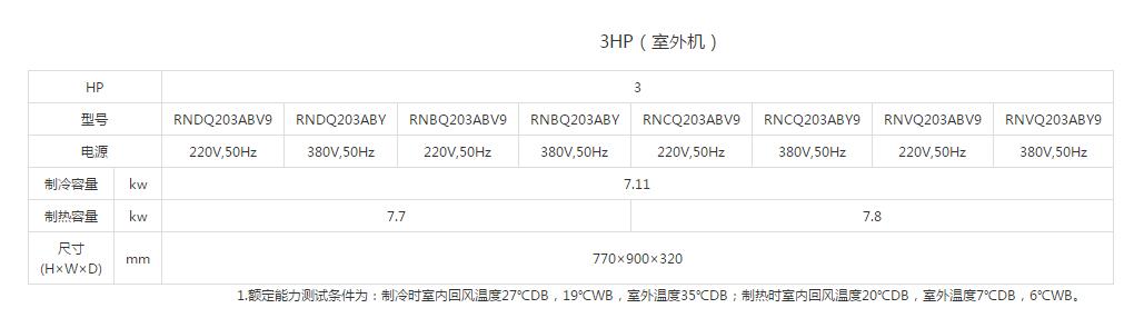 3HP-室外机