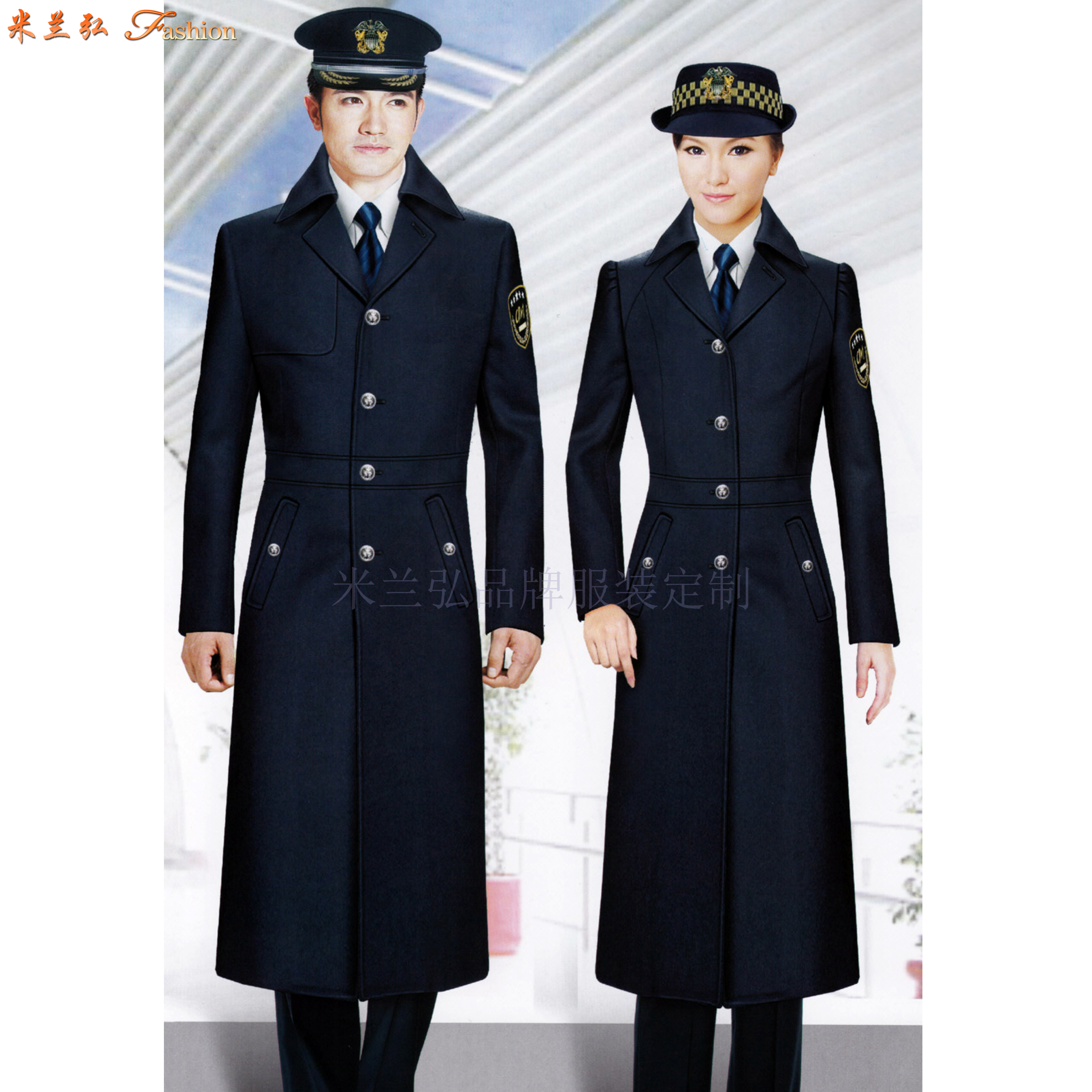「高铁大衣」量体定做高铁乘务员男女保暖羊毛大衣-米兰弘服装-1