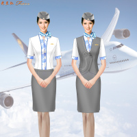 空乘職業裝-定做空姐職業裝女裝套裝-米蘭弘服裝-3