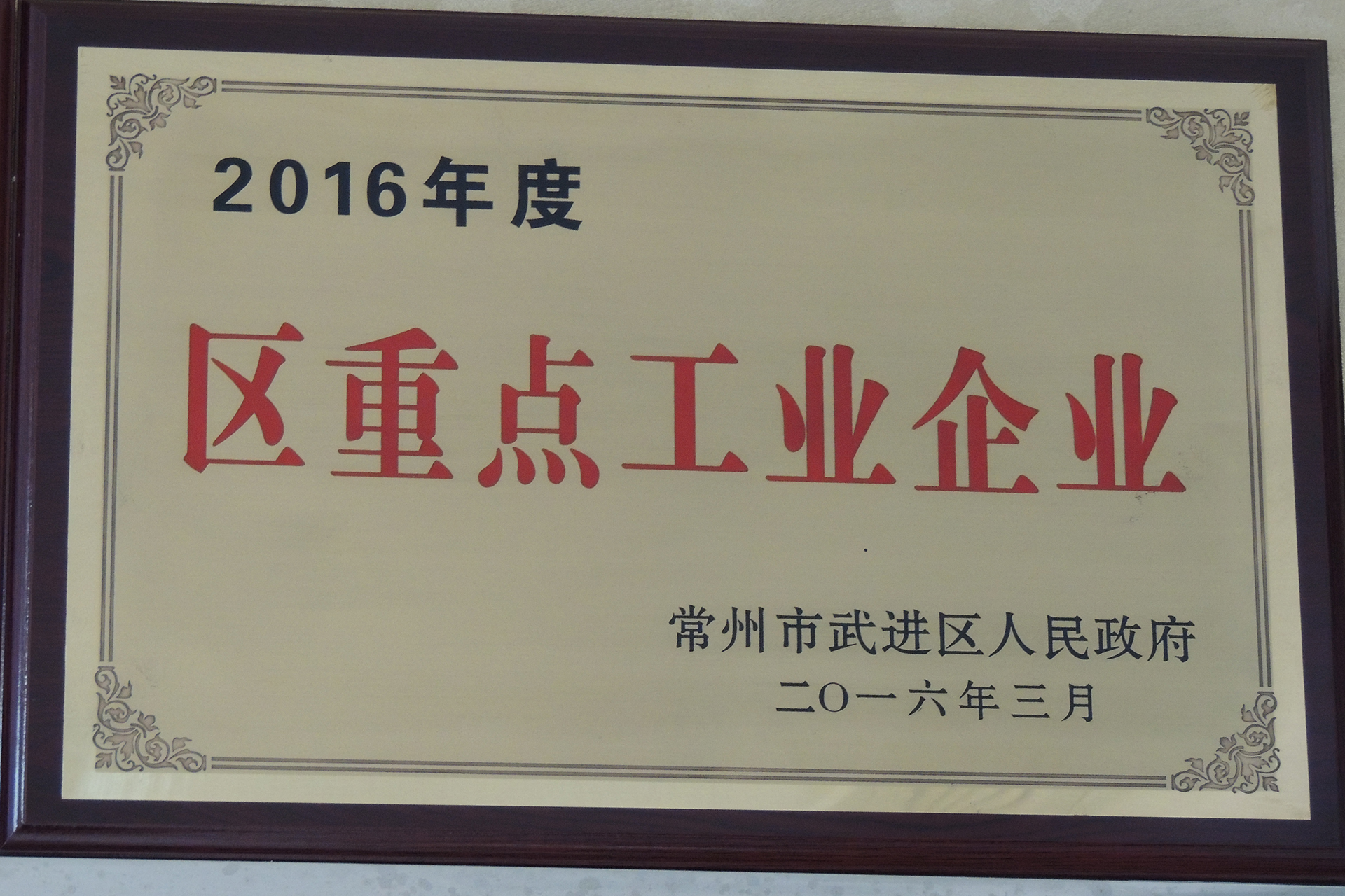 2016年度区重点工业企业