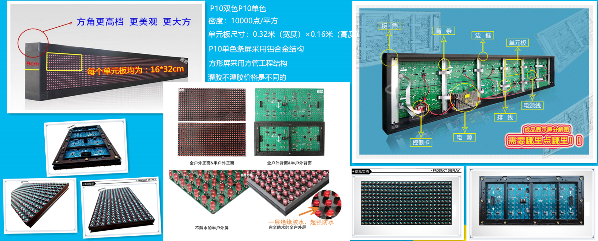 P10单色双色参数图