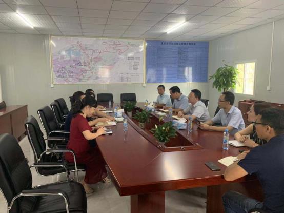 董事长丁黎清与省农发行洽谈产业园融资事宜