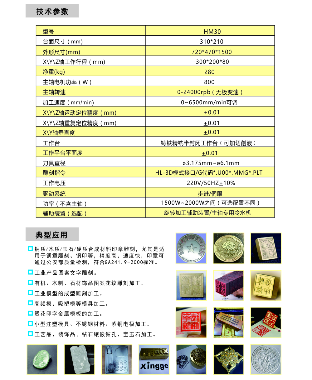 铜章雕刻机HM30综合1