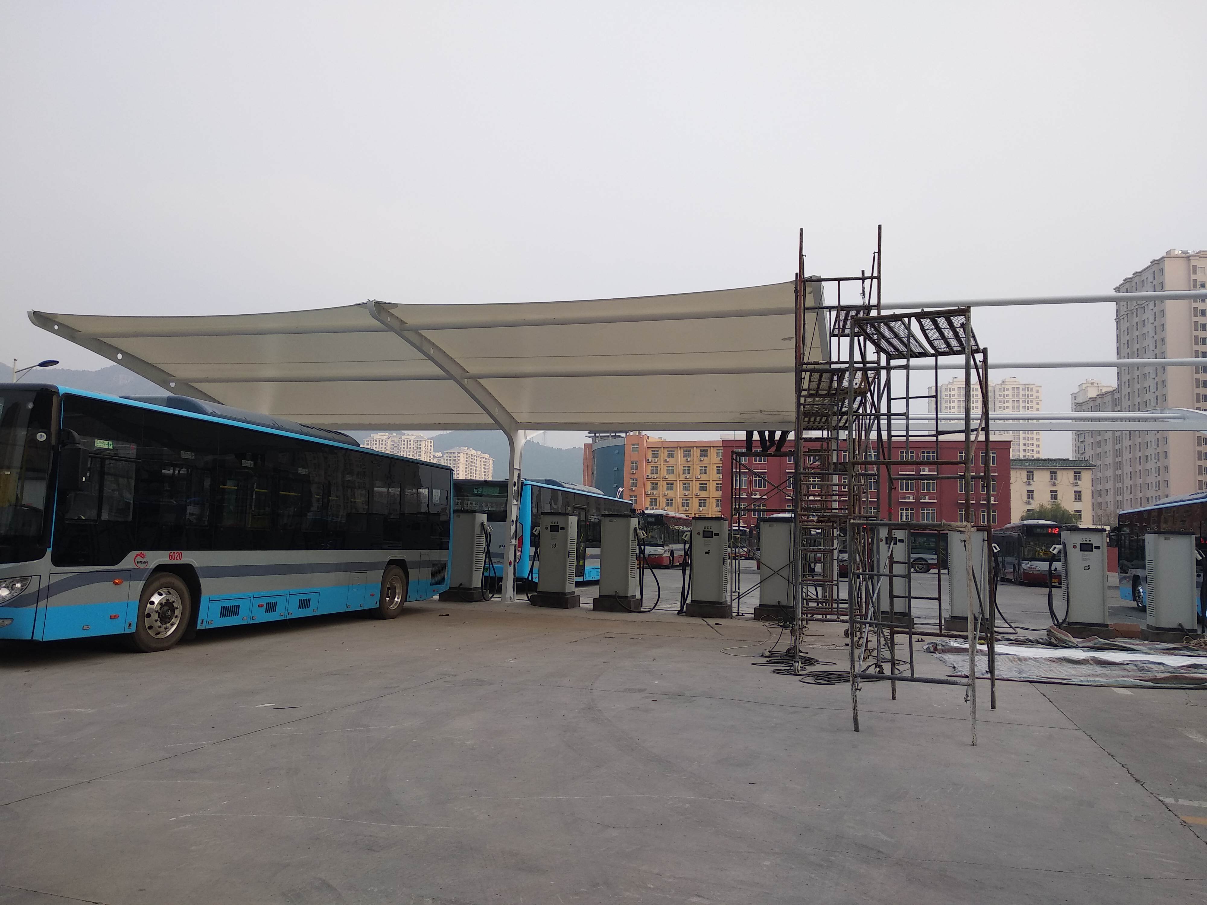北京翔龙公交车充电桩雨棚