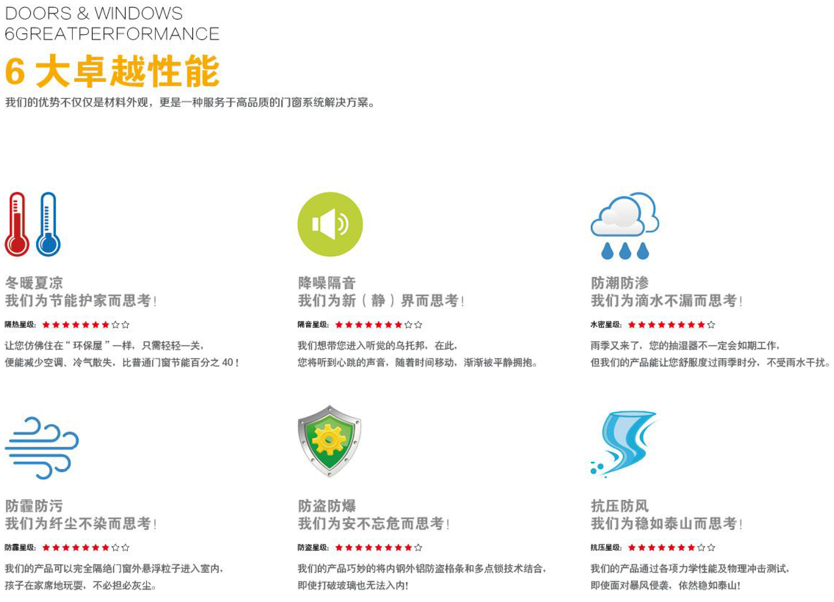 6大卓越性能