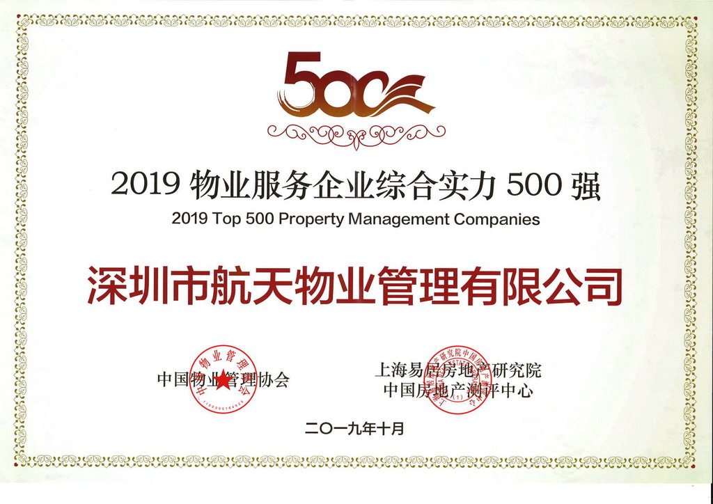 2019中物协500强