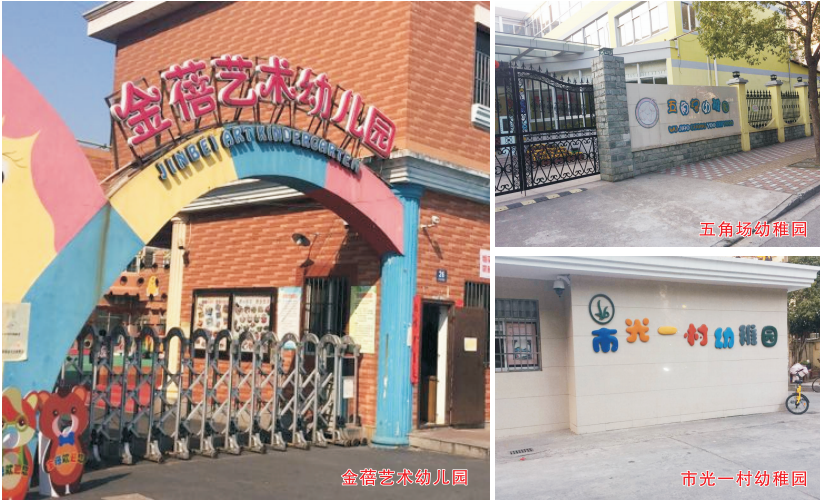 上海地区部分幼儿园