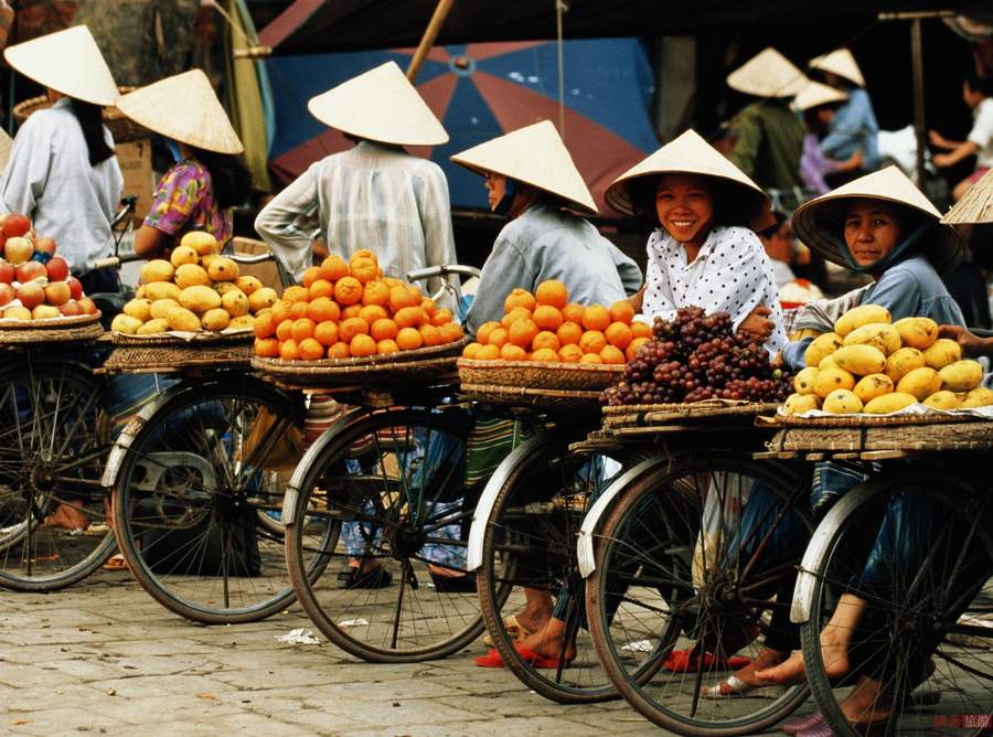 国外美景-越南小商贩