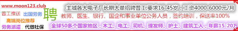 moon全球聘-重庆忠县就业服务