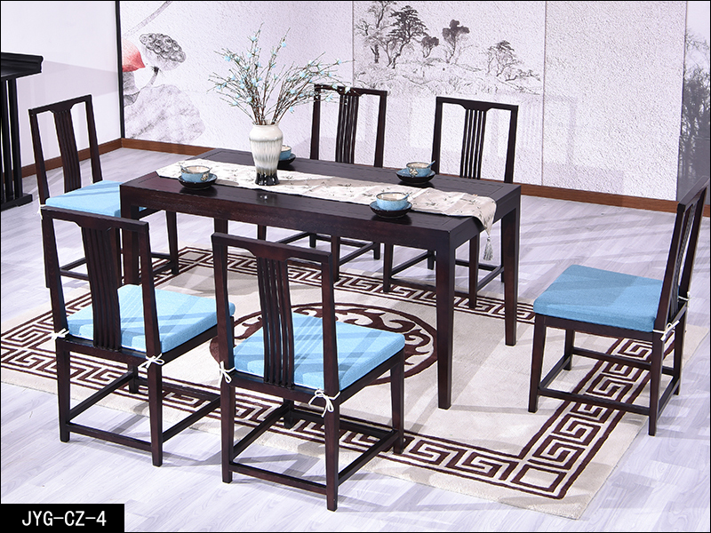 新中式餐桌椅组合定制