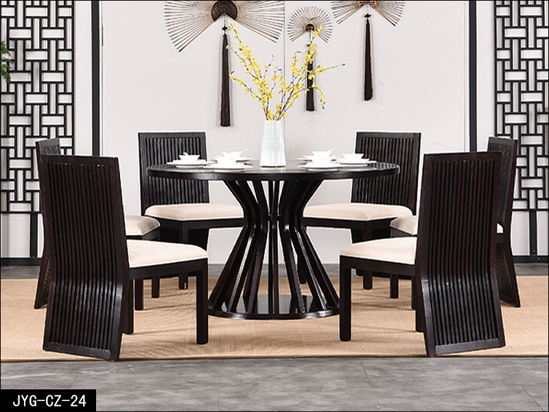 新中式餐桌椅组合实木