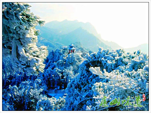 庐山含鄱口冬景