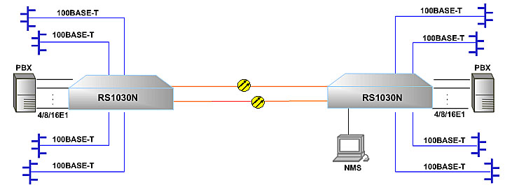 Multi-service Optical Terminal（RS1030N) Application