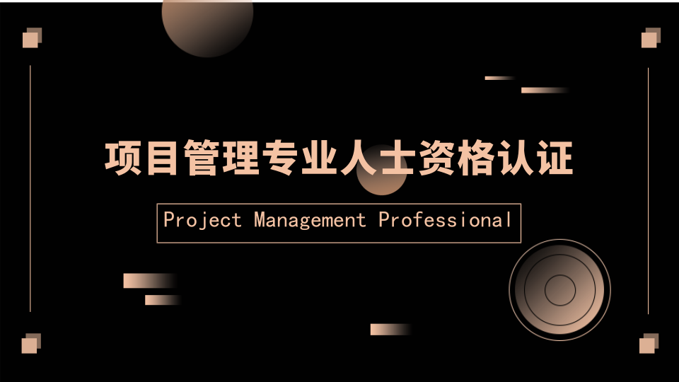 项目管理专业人士资格认证