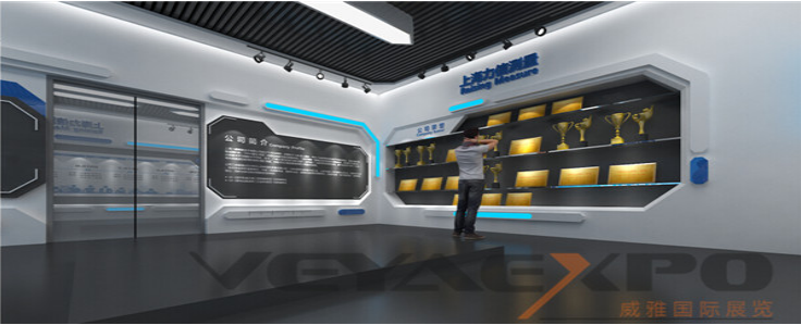 上海力信測量企業展廳設計-1
