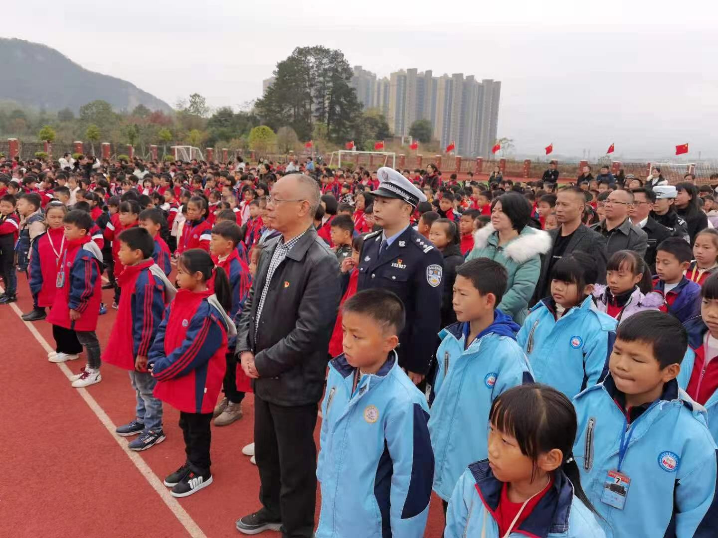 临武,“,全国,交通,安,全日,”,主题活动,警察, . 临武：“全国交通安全日”主题活动有声有色