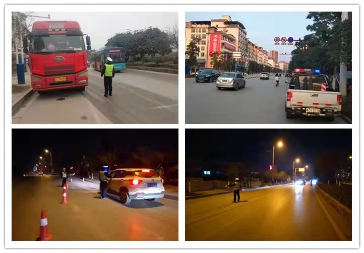 桑植,交警,的,首个,人民警察,节日,警察,与, . 桑植交警的首个人民警察节日