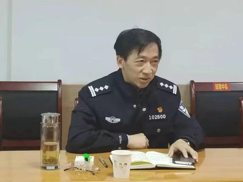 支队,纪委,书记,唐爱军,到,安乡,调研,指导, . 支队纪委书记唐爱军到安乡调研指导交通安全管理工作