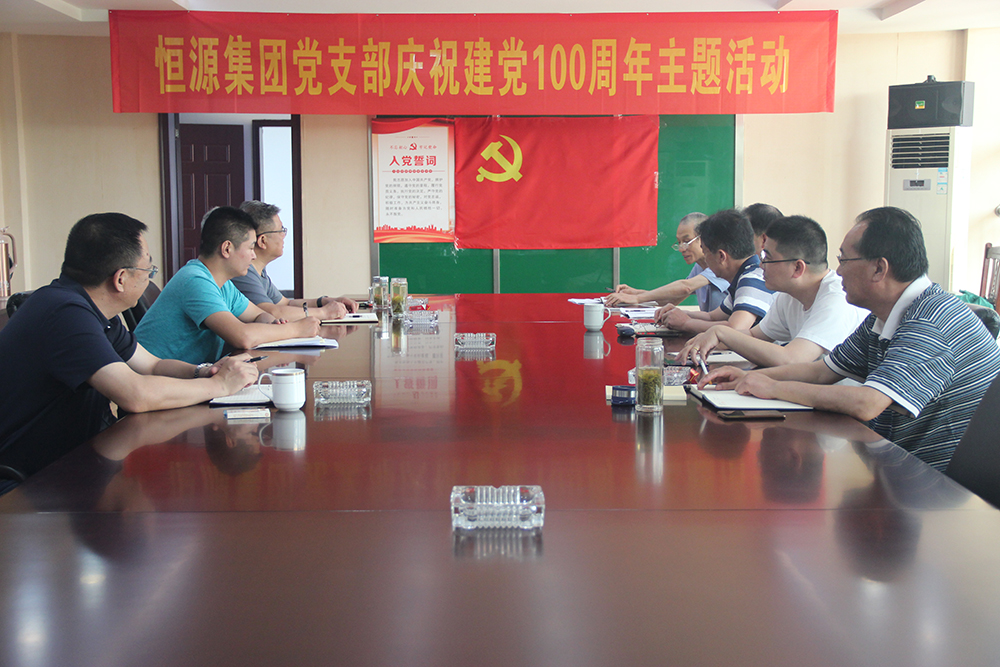 恒源集團黨支部舉行慶祝中國共產黨成立100周年主題黨日活動