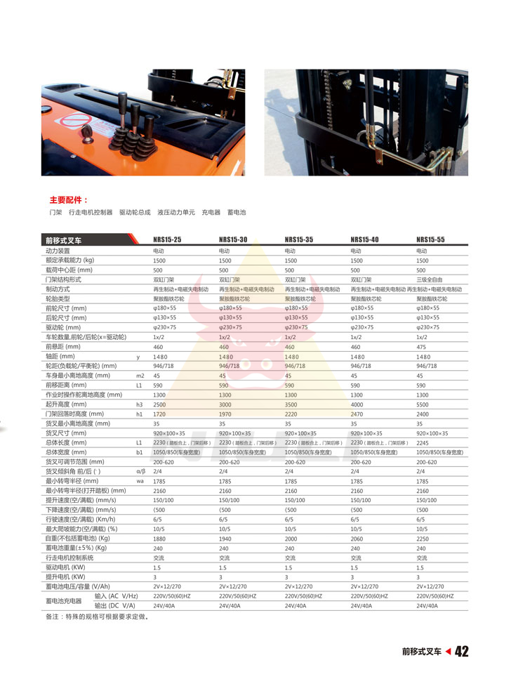 42前移式叉车