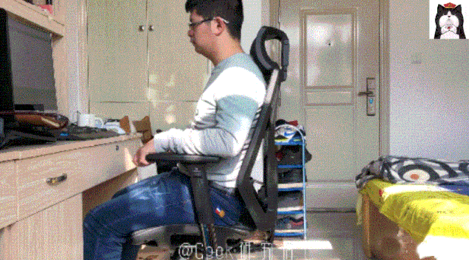 拯救你的不当坐姿:达宝利DY607人体工学电脑椅快速体验-20200319_104146_076