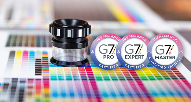 印刷企业可以获取G7 Grayscale /Targeted /Targeted级别认证