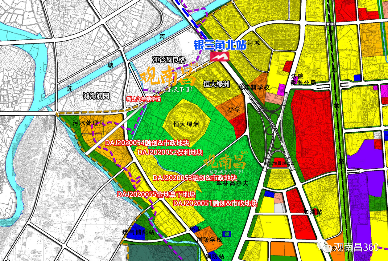 南昌县银三角372余亩地揽金1122亿金地市政融创保利地产进驻