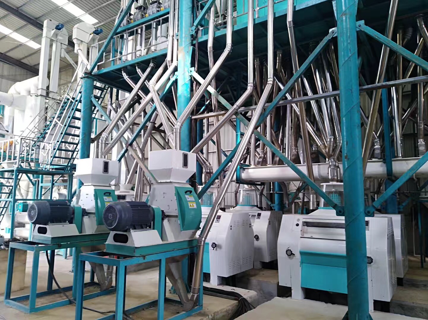 maize milling line produce super white super fine maize flour