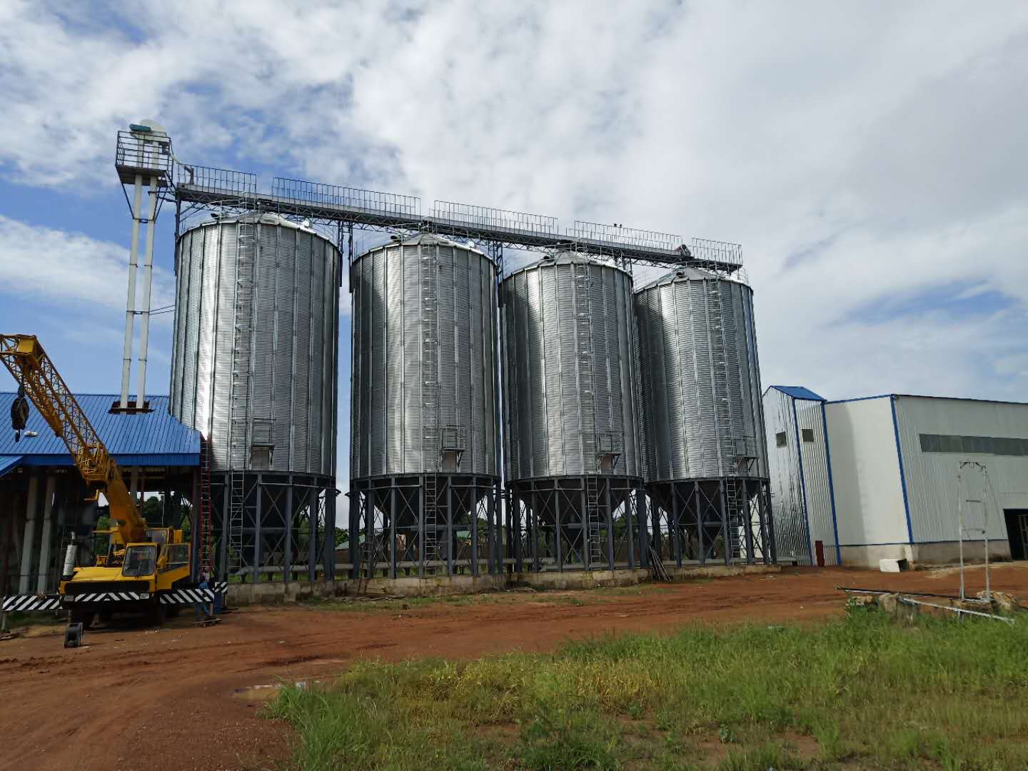 steel silo for storage the maize or wheat