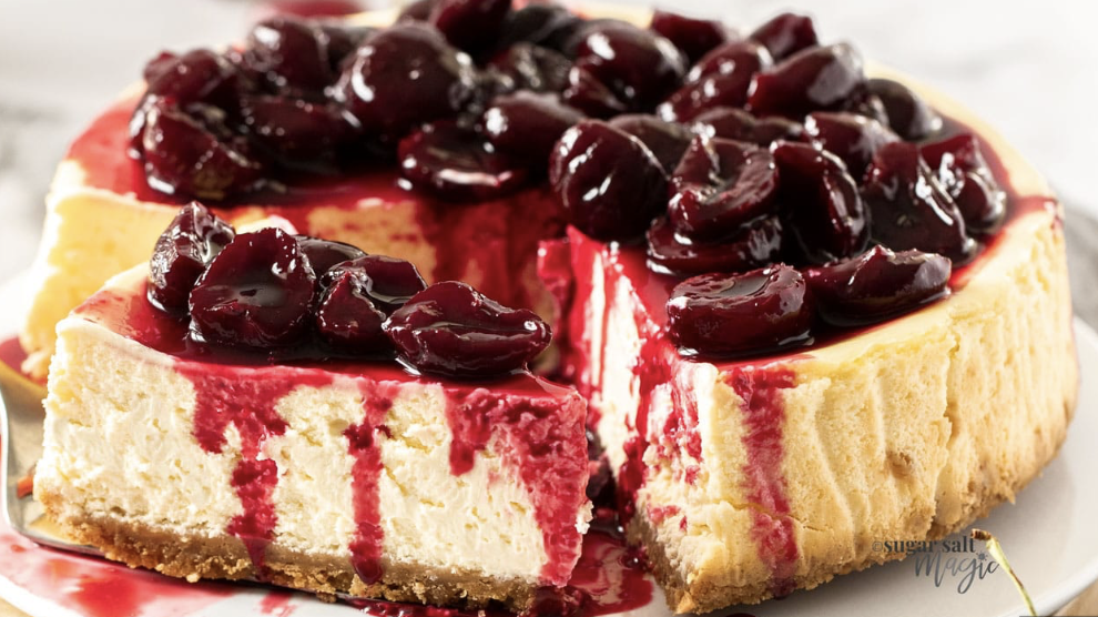 Baked Cherry Cheesecakes