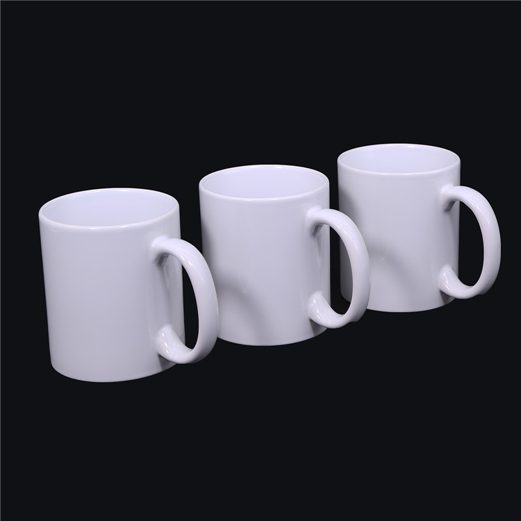 00主图11ozGradeAWhiteMug,圆把白杯