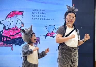 大二班匡安《仓老鼠和老鹰借粮》