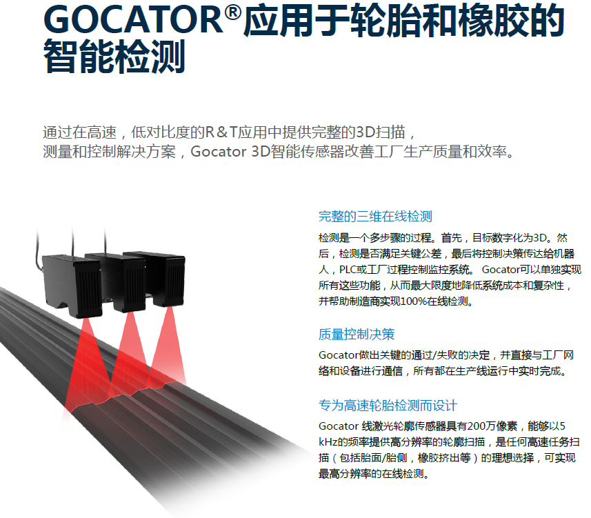 Gocator轮胎橡胶检测