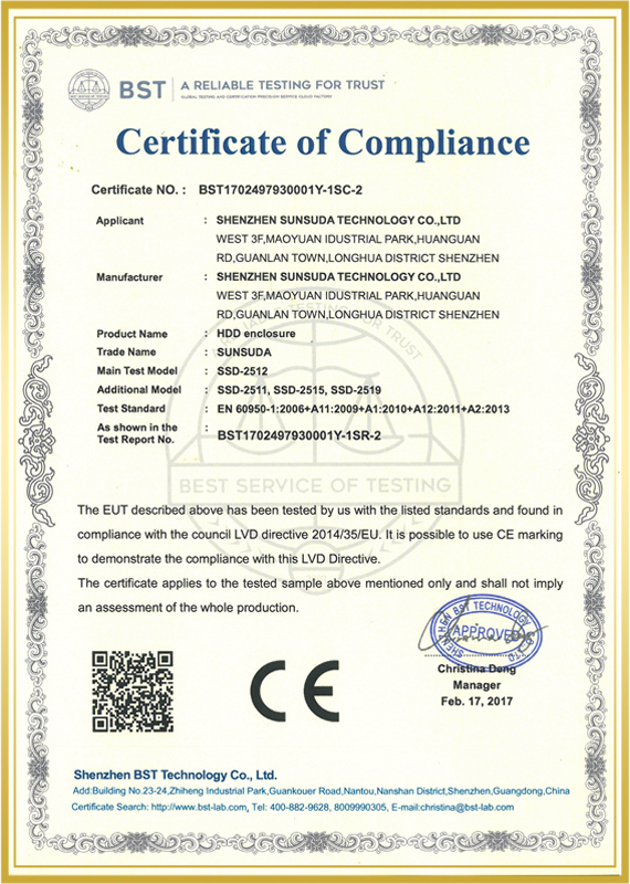 BST Certificates