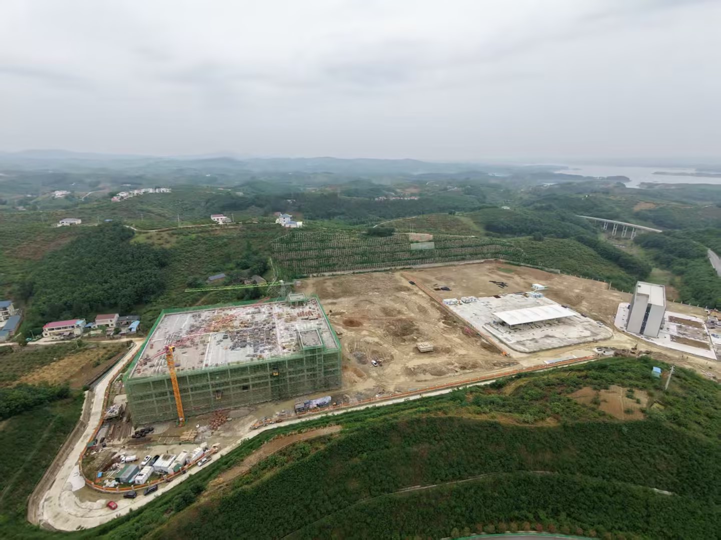 和顺承建3万平冷链物流园项目现场实拍