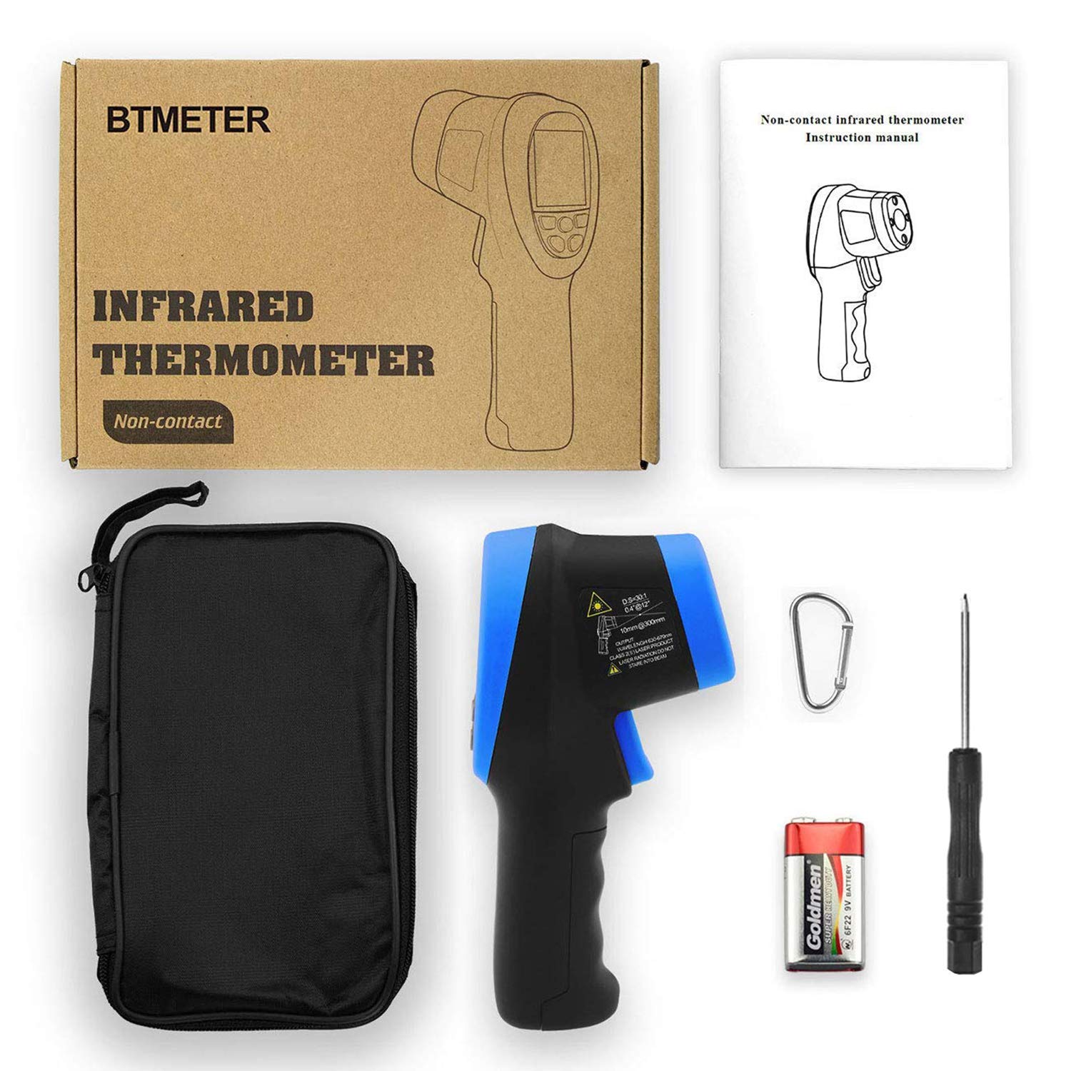 Digital Infrared Thermometer Gun IR Non-Contact 1500℃ Pyrometer Temperature Test 