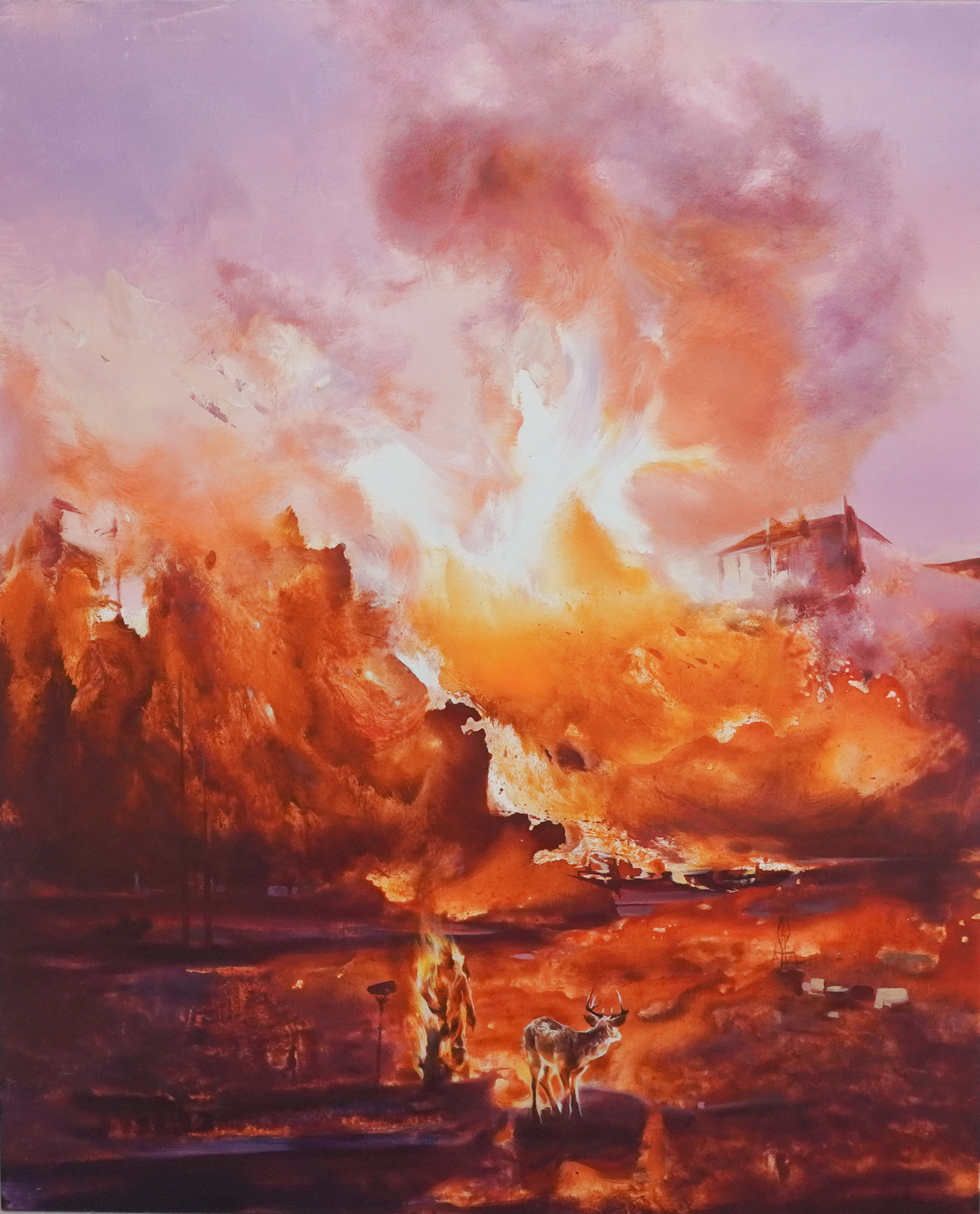 《语云》，布面综合材料，120X100cm，2020