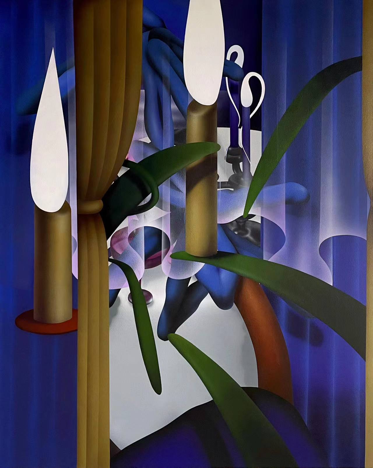 《美好生活的独白》200x160cm，布面丙烯，2023