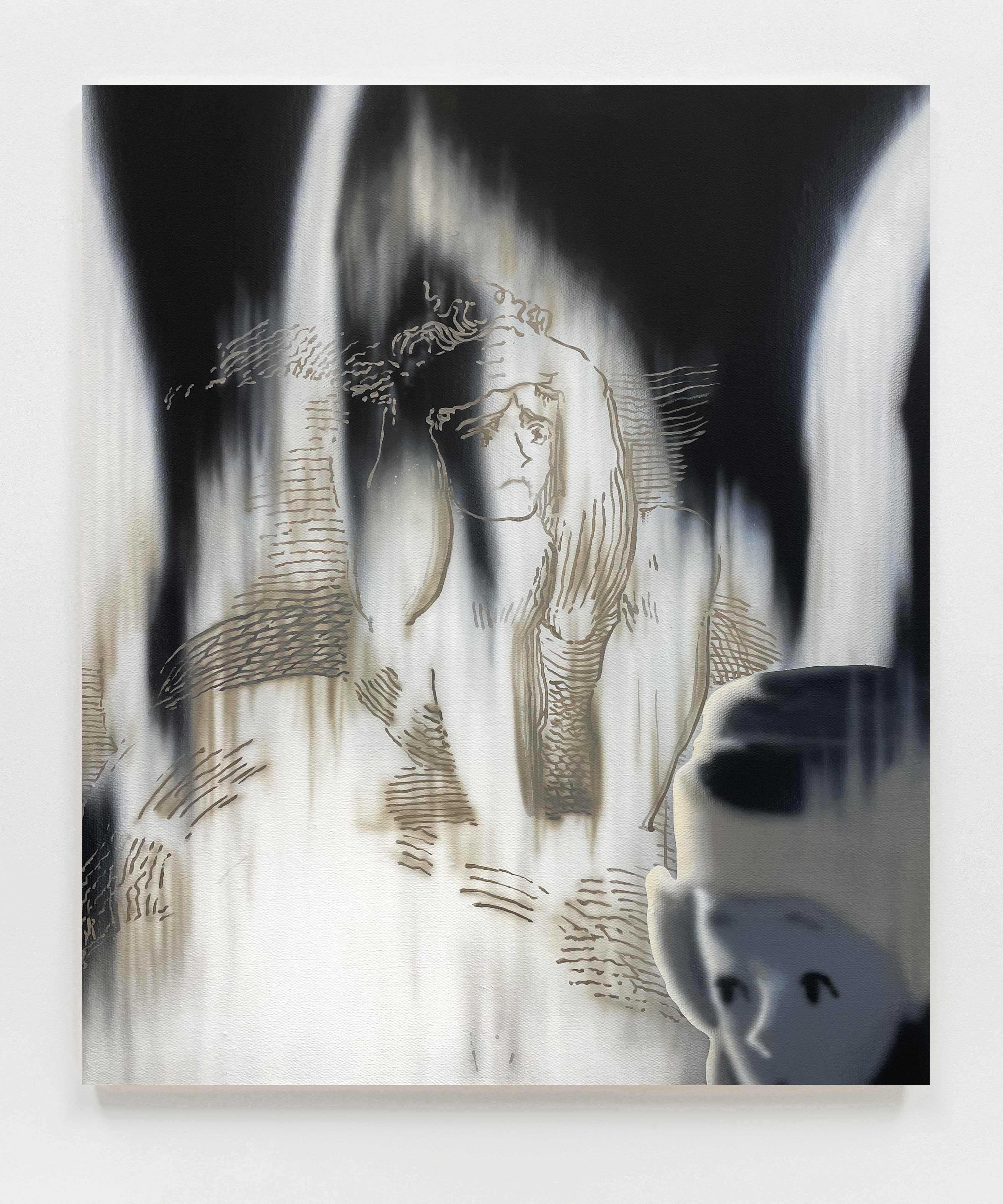 《幽灵》60×50cm，布面油画，2024