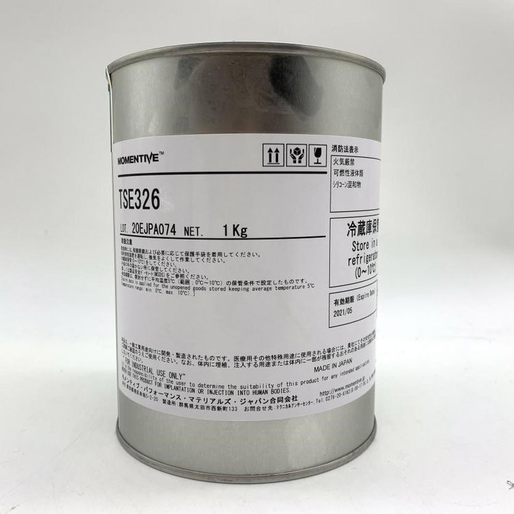 TSE326是迈图产的一款耐高温胶水。这款硅胶胶水颜色为铁红色，单组份，可流动液体。在高温下，TSE326可固化成有机硅橡胶。固化中无附属物产生，缩水率小。TSE326可也多种金属，塑料，橡胶，无机物粘接。固化后的TSE326性能稳定，可常期在200oC高温下工作。TSE326的物理性能如下：