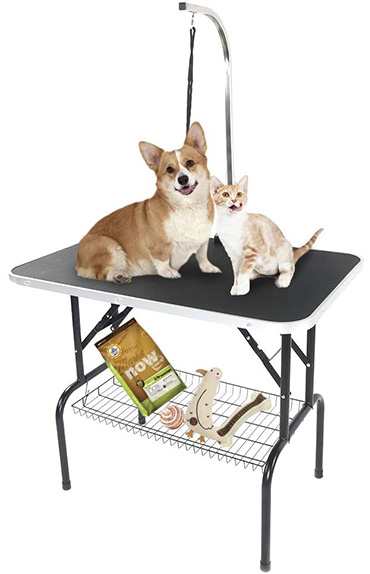 Pet grooming table