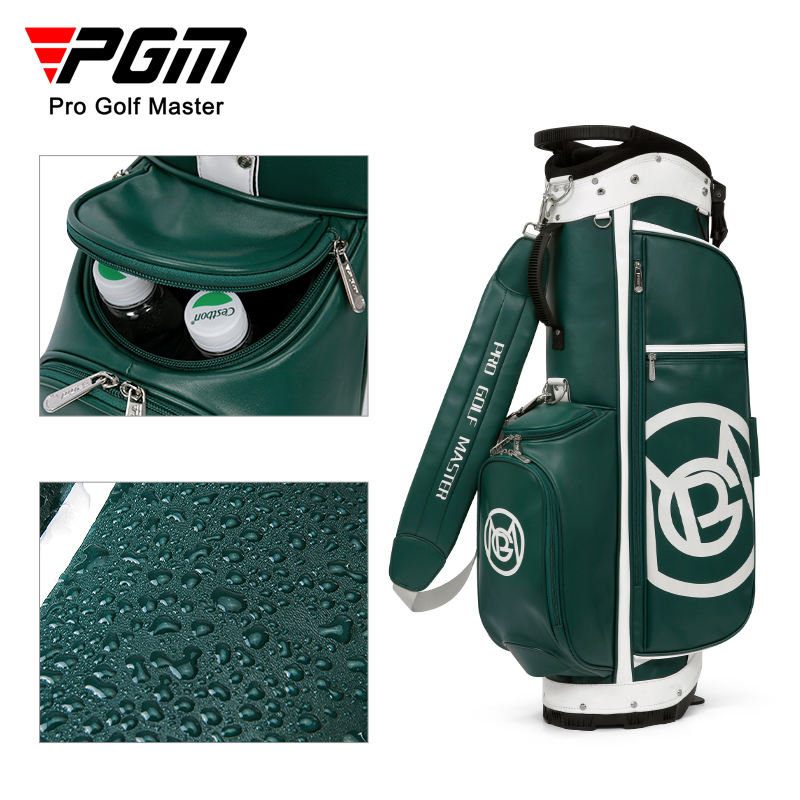 PGM QB128 custom logo golf stand bag microfiber leather waterproof 