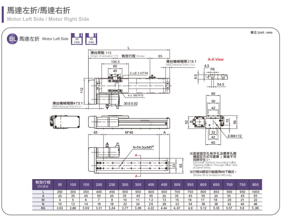 直线滑台