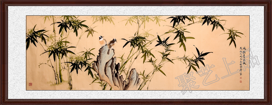 国画竹子作品欣赏 当代擅长画竹子的画家许宜锦