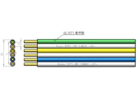 产品图-工业线缆-彩虹粘并排线--PVC-UL1571PVC排线