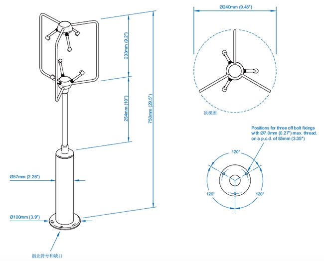Gill三维超声风速风向仪 WindMaster Pro超声波风速仪企业官网