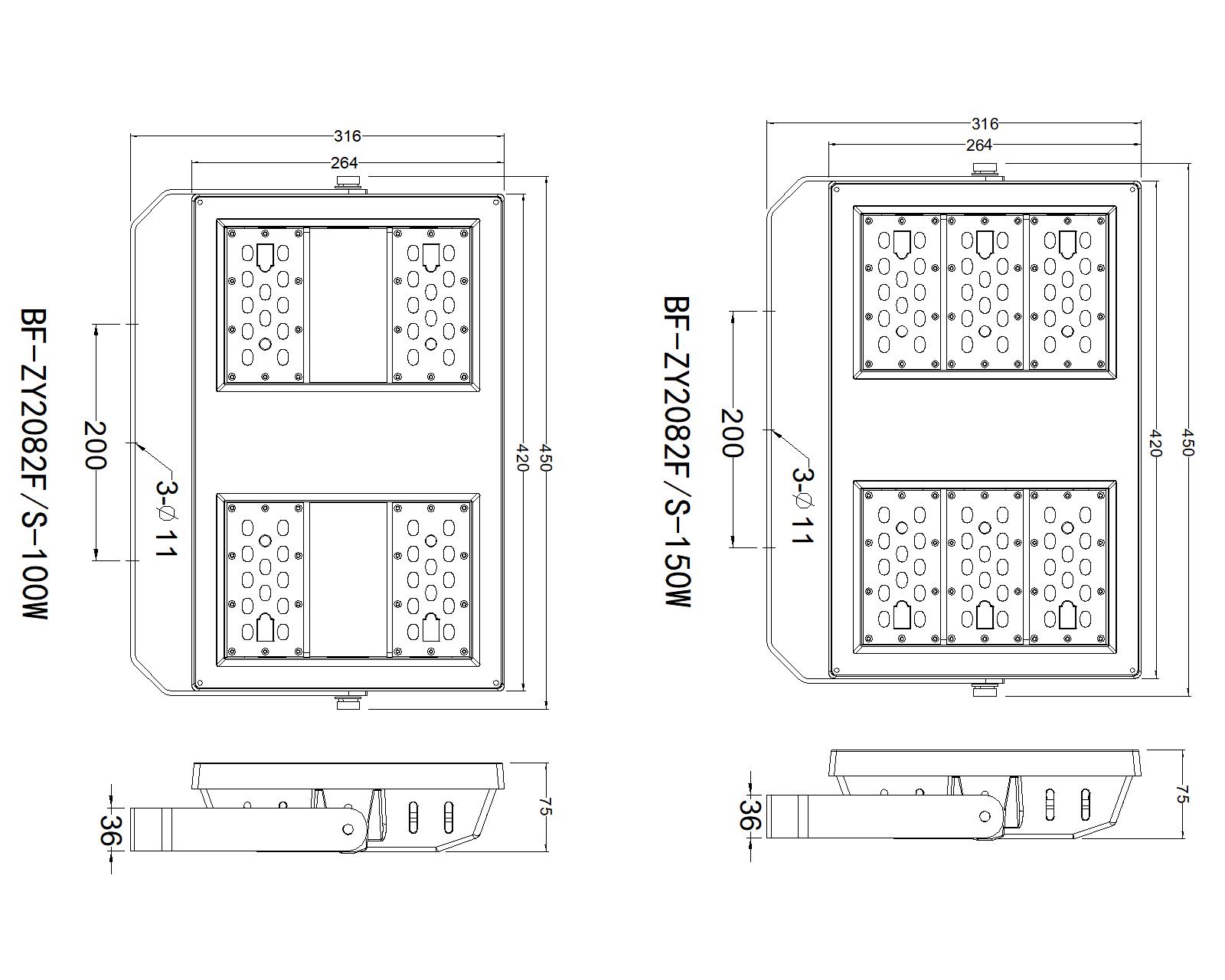 BF-ZY2082FS-150W